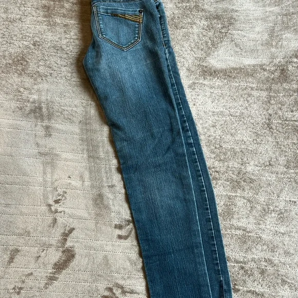 Rewind Skinny Women’s Blue Jeans Junior Size $15 - Picture 2 of 10